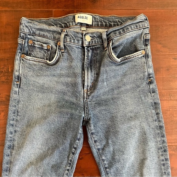 AGOLDE Denim Toni Skinny Straight Jeans Ankle Size 27 Mid Rise - Picture 5 of 12